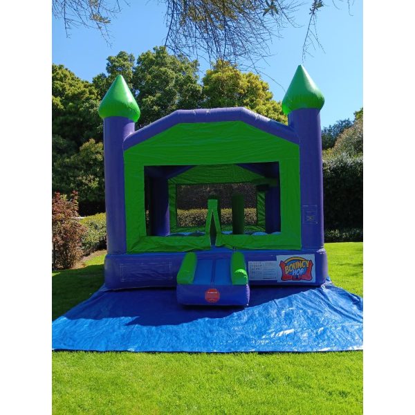 Purple and Green Bounce House